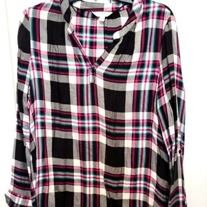 🌸 3 for $15 🌸 Plaid Tunic Top by Time and Tru